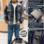 Article Name: Kids’ Checked Shirt Jacket / Overshirt