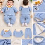 Baby Boys’ Winter Velour 2-Piece Set