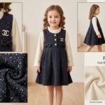 ✨ Midnight Pearl Winter Pinafore Dress